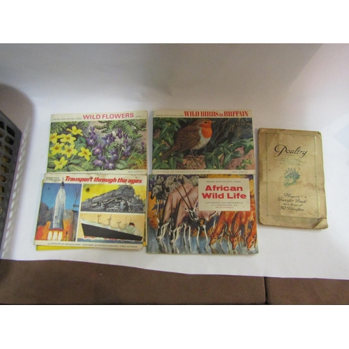 4229 - Brooke Bond and cigarette card albums and tin of tea and cigarette cards