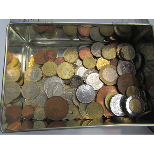 4240 - A coin collection including UK crowns, half crowns, US dollars and mixed European