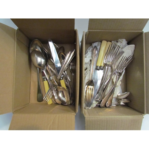 4306 - A quantity of plated cutlery