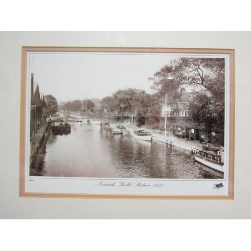 4312 - Two framed and glazed Frith collection photographs depicting Norwich, Yacht Station 1938 and Hicklin... 