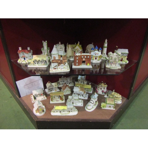 4234 - A large collection of Coalport houses, The Toy Shop, Blaise Hamlet (National Trust), Christmas examp... 