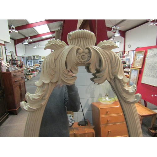 1120 - A French style oval free standing large dressing mirror, 162cm high   (R)  £50