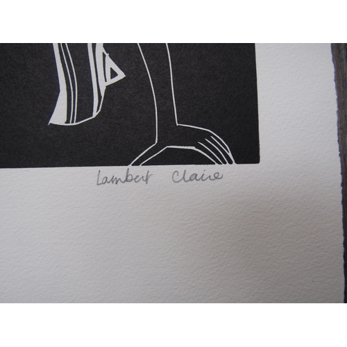 7504 - CLAIRE LAMBERT (XX) An unframed limited edition print titled 'Handstand' Pencil signed and No 2/10. ... 