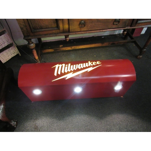 1125 - A Milwaukee advertising display down lighter, 100cm long   (R)  £40 M