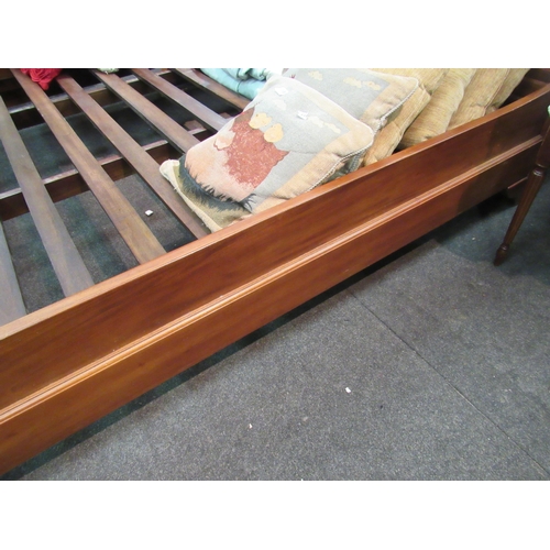 1148 - A modern super king size sleigh bed with slats