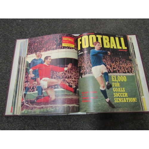 1219A - Two boxes containing Charles Buchan's football monthly magazines, contained in embossed folders, 195... 