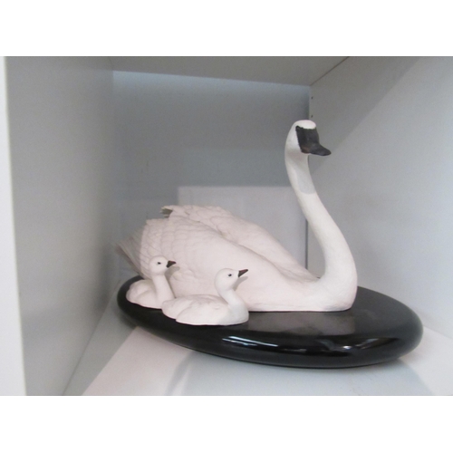 1350 - A Franklin Mint swan figure 