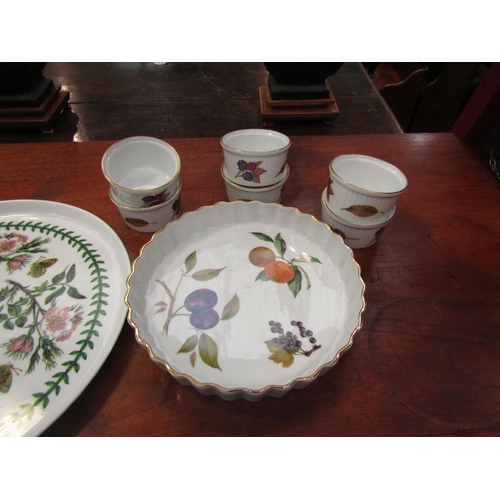 1134 - A selection of Portmeirion Botanic Garden and Royal Worcester Evesham ceramics