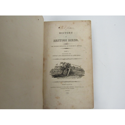 1258A - Thomas Bewick: 'A History of British Birds', Newcastle Upon Tyne, 1809, 2 volumes in 1, woodcut illu... 