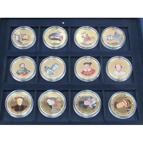 1318 - Westminister History of the Royals coin set, cased