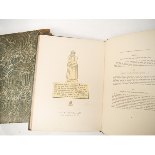 9078 - John Sell Cotman: 'Engravings of Sepulchral Brasses in Norfolk and Suffolk', London, Henry G. Bohn, ... 