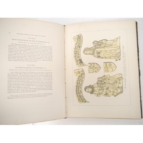 9078 - John Sell Cotman: 'Engravings of Sepulchral Brasses in Norfolk and Suffolk', London, Henry G. Bohn, ... 