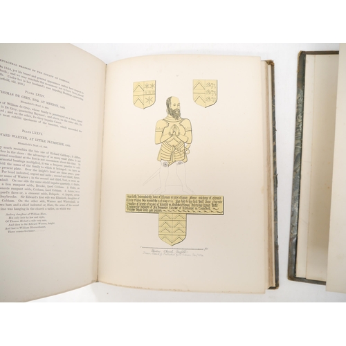 9078 - John Sell Cotman: 'Engravings of Sepulchral Brasses in Norfolk and Suffolk', London, Henry G. Bohn, ... 