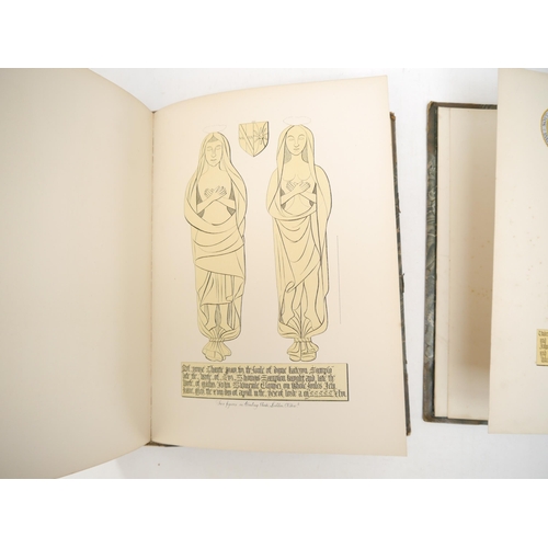 9078 - John Sell Cotman: 'Engravings of Sepulchral Brasses in Norfolk and Suffolk', London, Henry G. Bohn, ... 