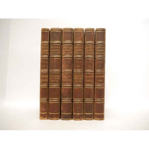 9079 - John Britton: 'Cathedral Antiquities of England', London, Longman, 1814-1836, 14 volume complete set... 