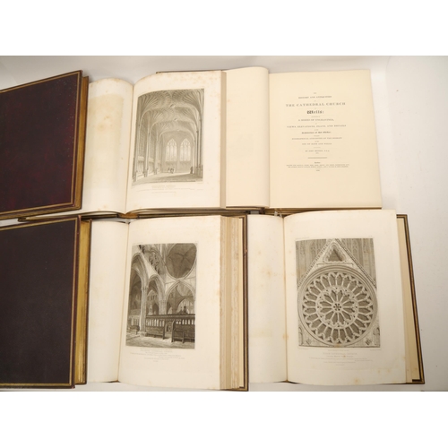 9079 - John Britton: 'Cathedral Antiquities of England', London, Longman, 1814-1836, 14 volume complete set... 