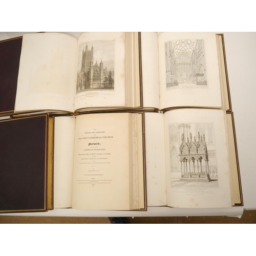 9079 - John Britton: 'Cathedral Antiquities of England', London, Longman, 1814-1836, 14 volume complete set... 