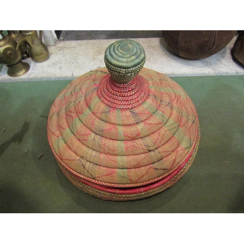 A woven container for teff grau, used to make Injera, a staple