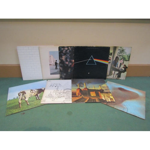8026 - PINK FLOYD: Nine LP's to include 'Obscured By Clouds' (SHSP 4020), 'The Dark Side Of The Moon' (SHVL... 