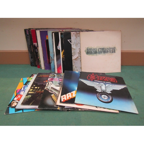 8040 - A collection of assorted Rock LP's including Led Zeppelin, Queen, Aerosmith, Deep Purple, King Crims... 