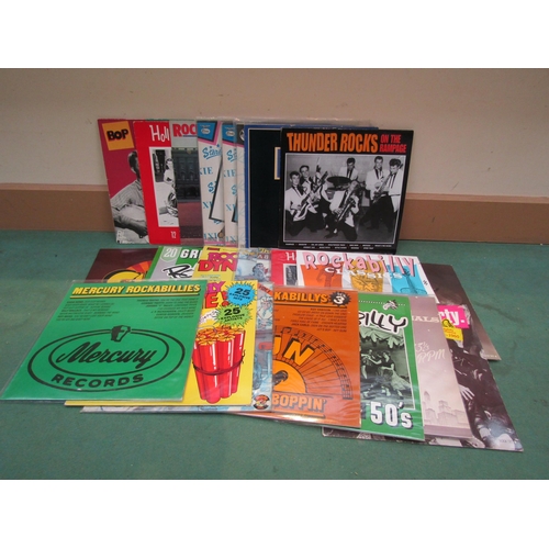 8042 - A collection of Rockabilly compilation LP's including 