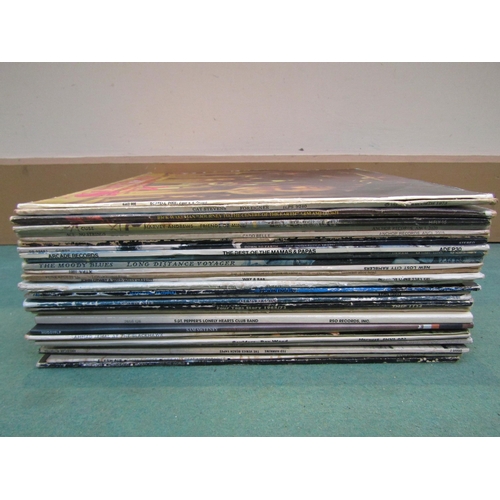 8044 - A collection of LP's to include Bob Dylan, Marianne Faithfull, Otway And Barrett, Family (no sleeve)... 