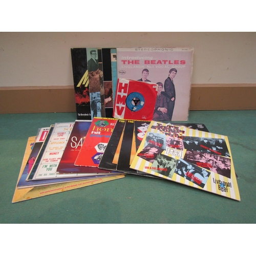 8047 - A collection of Merseybeat, 1960's pop and television theme LP's including The Beatles 