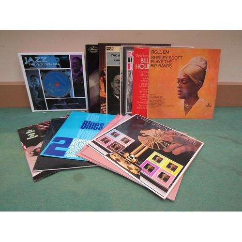 8048 - Assorted Jazz and Blues LP's incl. Shirley Scott, Billie Holiday, Chris Barber (including signed 3 x... 