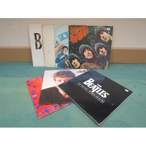 8062 - THE BEATLES: Five LP's to include 'Rubber Soul' (reissue), 'The Beatles' (white album) (one LP only,... 