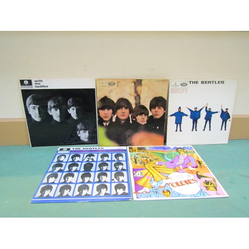 8070 - THE BEATLES: A group of five LP's to include 'With The Beatles' (PCS 3045), 'Help!' (PCS 3071), 'Bea... 