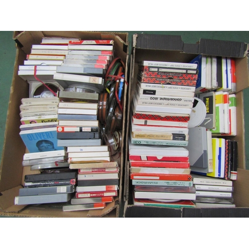 8087 - Two boxes of reel to reel tapes