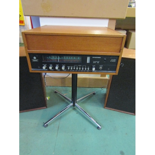 8157 - A Dynatron Transpower SRX26 radiogram with Goldring Lenco GL70 deck, raised on metal stand, with acc... 