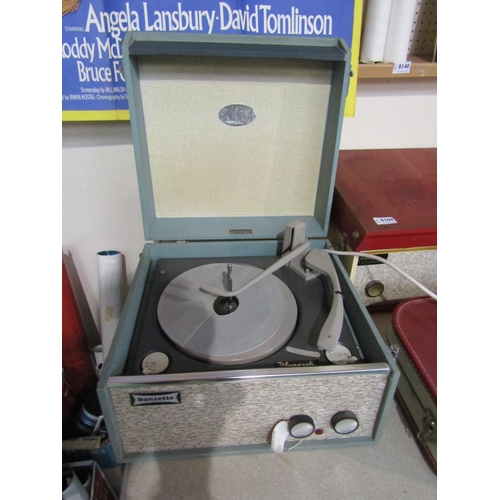 8170 - A vintage Dansette record player in turquoise    (E) £20-30