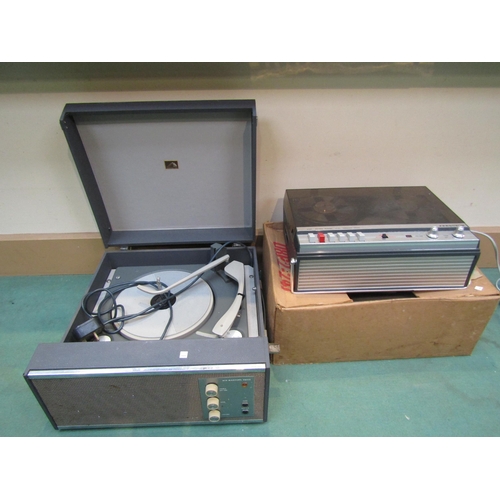 8210 - A boxed Ferguson 3245 reel to reel tape recorder and a HMV record player (2)    (R) £0