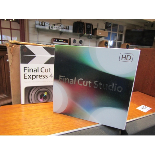 8223 - Boxed Apple Final Cut Studio Pro and Final Cut Express 4 video editing software for Mac