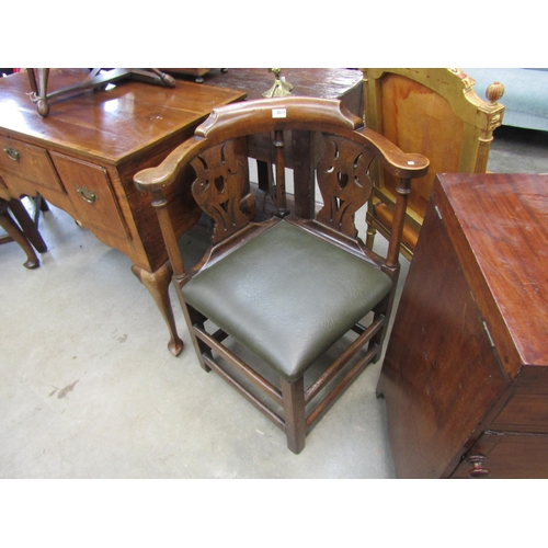 2017 - A Georgian fruitwood corner chair    (R)  £150