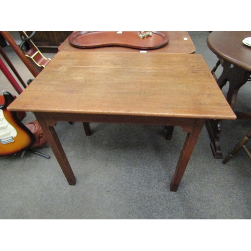 1145 - An oak side table with shaped frieze to front, 70cm high x 91cm wide x 60cm deep  (C)