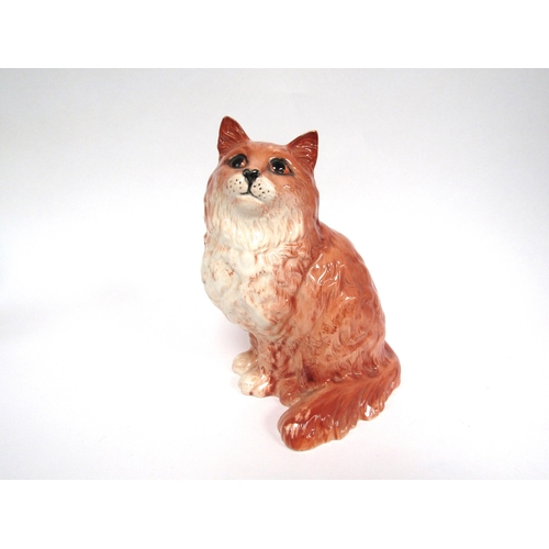 1872 - A Beswick Persian Cat seated in ginger gloss, model no. 1867