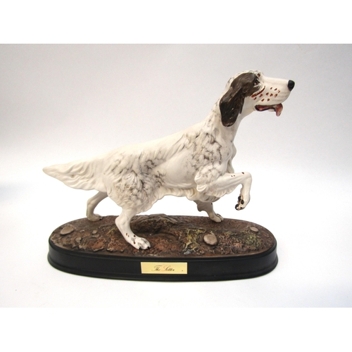 1874 - A Beswick English Setter on ceramic base (liver/white matt) model no. 2986  (C)