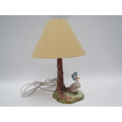 1882 - A Beswick table lamp with Beatrix Potter 