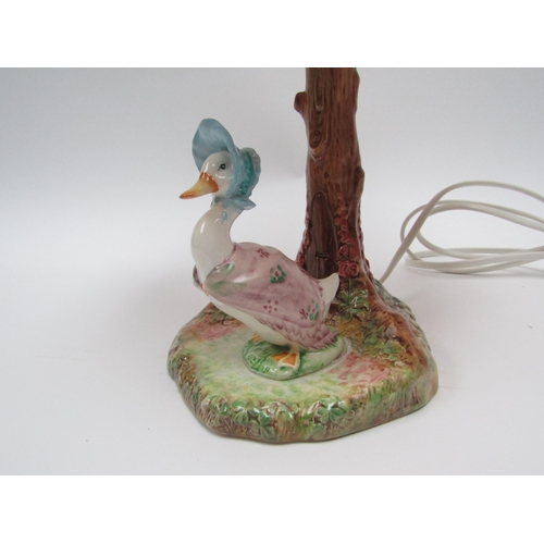 1882 - A Beswick table lamp with Beatrix Potter 