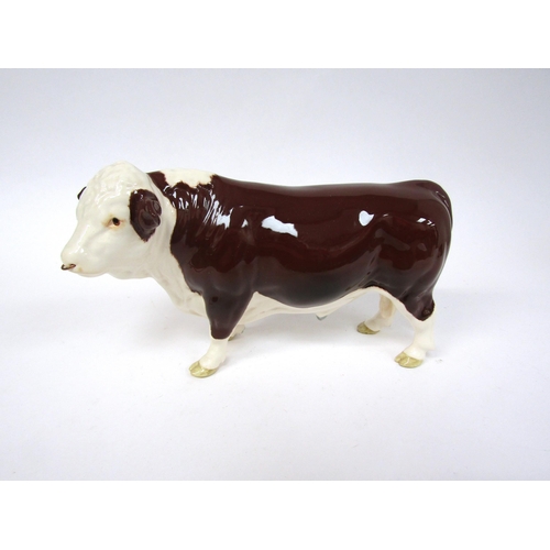 1886 - A Beswick Polled Hereford Bull in gloss, model no. 2549A