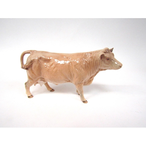 1889 - A Beswick Charolais Cow in gloss, model no. 3075A (slight restoration on leg)