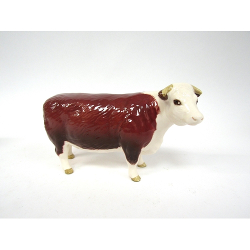 1890 - A Beswick Hereford Cow in gloss, model no. 1360