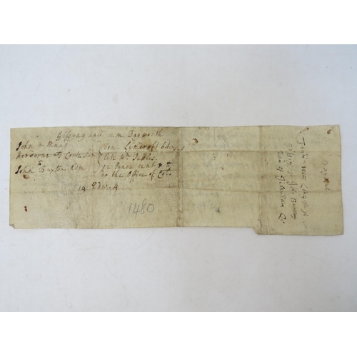 9069 - Copy of court roll, manor of Gissing with Dagworth [in Gissing, Norfolk]; 24 May 1479

Surrender by ... 