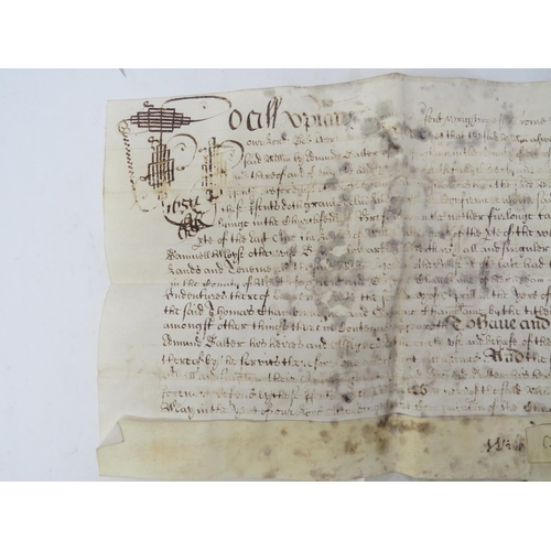 9071 - Conveyance (feoffment) for £7; 1 May 1654

William Houlden otherwise Rust of Bressingham in Norfolk,... 