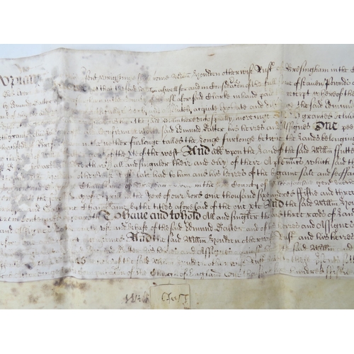 9071 - Conveyance (feoffment) for £7; 1 May 1654

William Houlden otherwise Rust of Bressingham in Norfolk,... 