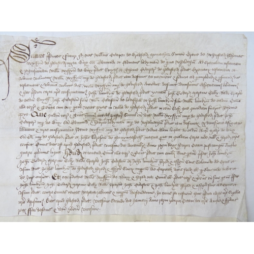 9072 - Grant by feoffees in fulfilment of a will; 22 Jan 1529

William Cowper of Bradfield St George (Bradf... 