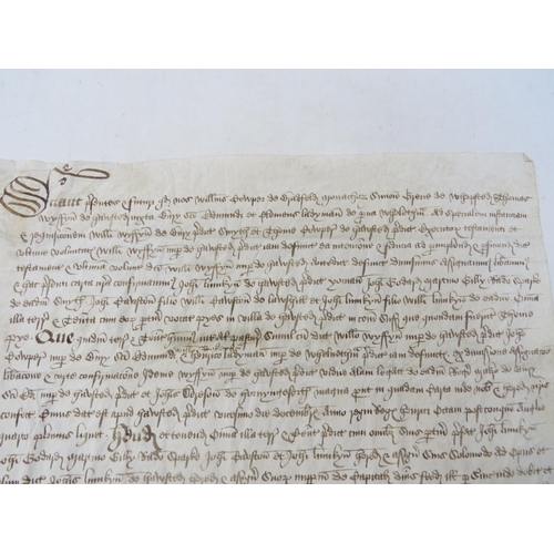 9072 - Grant by feoffees in fulfilment of a will; 22 Jan 1529

William Cowper of Bradfield St George (Bradf... 