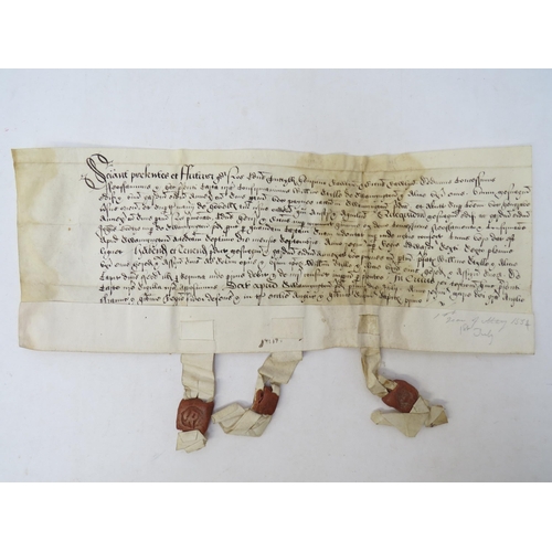 9073 - Grant; 1 Jul 1554

Edward Tuttyll, Henry Rawlyn and Richard Rawlyn to William Stylle of Swannington ... 